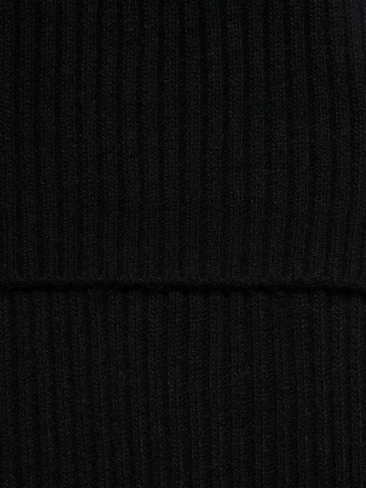 Écharpe de malha preta - null - Preto | Sisley image number 2